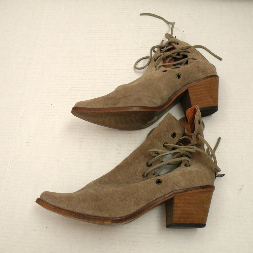 Alex+Alex zipper suede ankle boots bootie 11